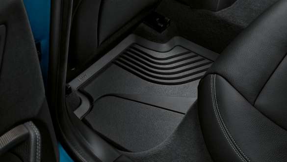 BMW all-weather floor mats rear BMW 2 Series Gran Coupé BMW all-weather floor mats rear BMW 2 Series Gran Coupé Snapper Rocks Blue metallic F44 interior