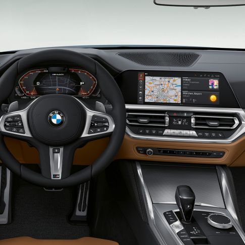 Steering wheel and voice assistant BMW 4 Series Coupé G22 BMW 4 Series Coupé G22 2020 interior steering wheel and voice assistant