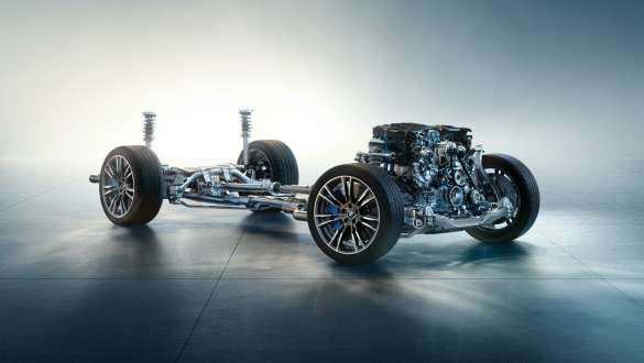 Mild hybrid technology BMW 5 Series Sedan G30 engine Mild hybrid technology BMW 5 Series Sedan G30 chassis