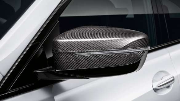 M Performance exterior mirror cap in carbon fiber BMW 6 Series Gran Turismo G32 2020 M Performance exterior mirror cap in carbon fiber BMW 6 Series Gran Turismo G32 2020 close up
