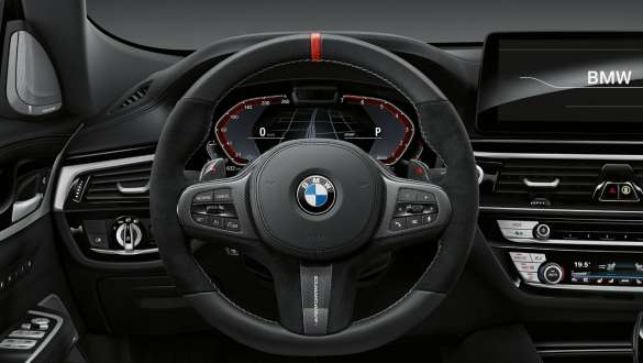 M Performance steering wheel BMW 6 Series Gran Turismo G32 2020 M Performance steering wheel BMW 6 Series Gran Turismo G32 2020 close up