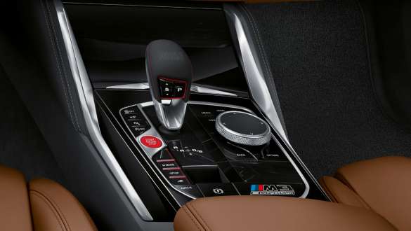8-speed M Steptronic transmission BMW M3 Competition Sedan G80 2020 BMW M3 Competition Sedan G80 2020 8-speed M Steptronic transmission close-up gear lever