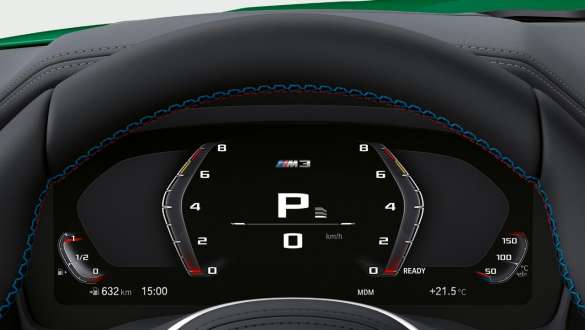 M specific instrument cluster BMW M3 Sedan G80 2020 BMW M3 Sedan G80 2020 M specific instrument cluster interior
