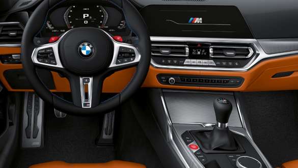 Centre console control panel BMW M3 Sedan G80 2020 interior BMW M3 Sedan G80 2020 Centre console control panel interior