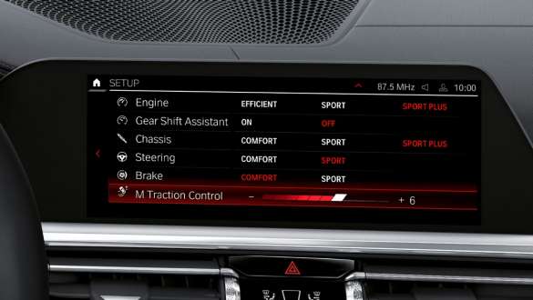 M Setup BMW M3 Sedan G80 2020 BMW M3 Sedan G80 2020 BMW M3 M Setup Control Display interior