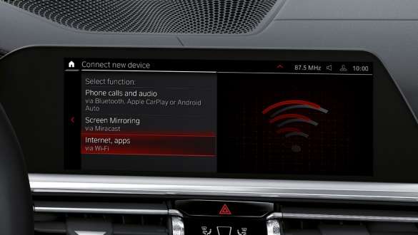 Wi-Fi hotspot BMW 3 Series Sedan M Automobiles G80 G20 BMW 3 Series Sedan M Automobiles G80 G20 Wi-Fi hotspot Control Display interior