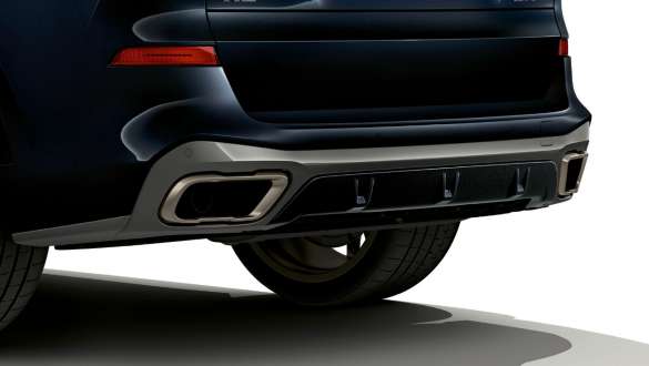 Tail pipes finishers and rear diffusor G05 Tail pipes finishers and rear diffusor Carbon black metallic G05 2018 SUV