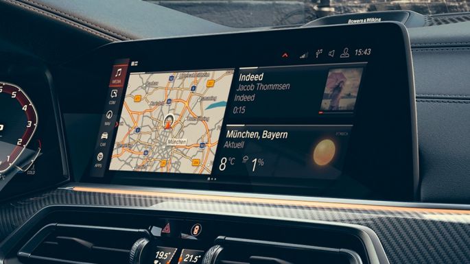Cockpit with view of 12.3“ Displays. BMW X6 cockpit with view of 12.3“ Displays.