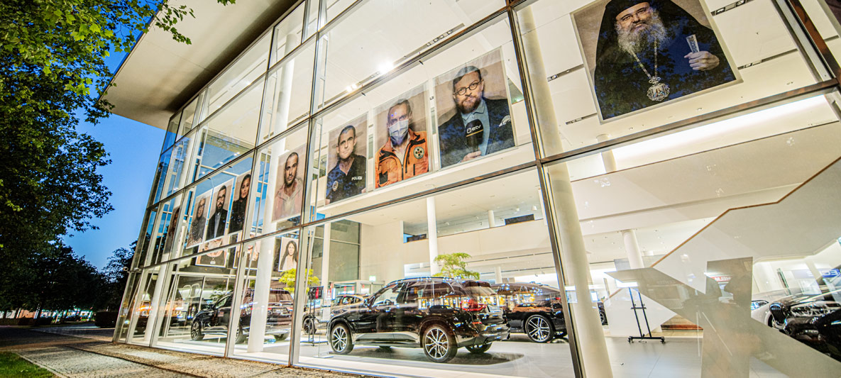 „Faces of Europe“ in Kooperation mit der BMW Niederlassung München, 2021. © Carsten Sander
