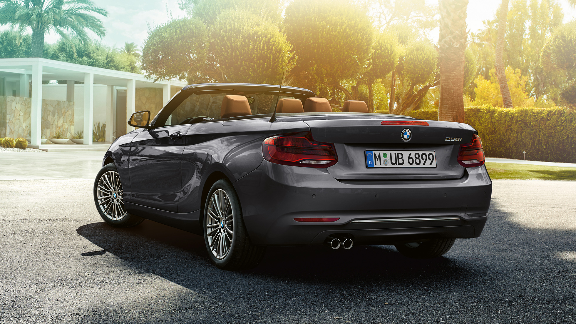 BMW 2 Series Convertible, three-quarter rear shot BMW 2 Series Convertible, three-quarter rear shot