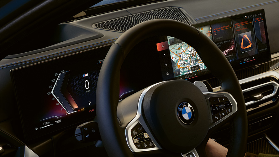 BMW M340i xDrive Touring G21 cockpit close-up