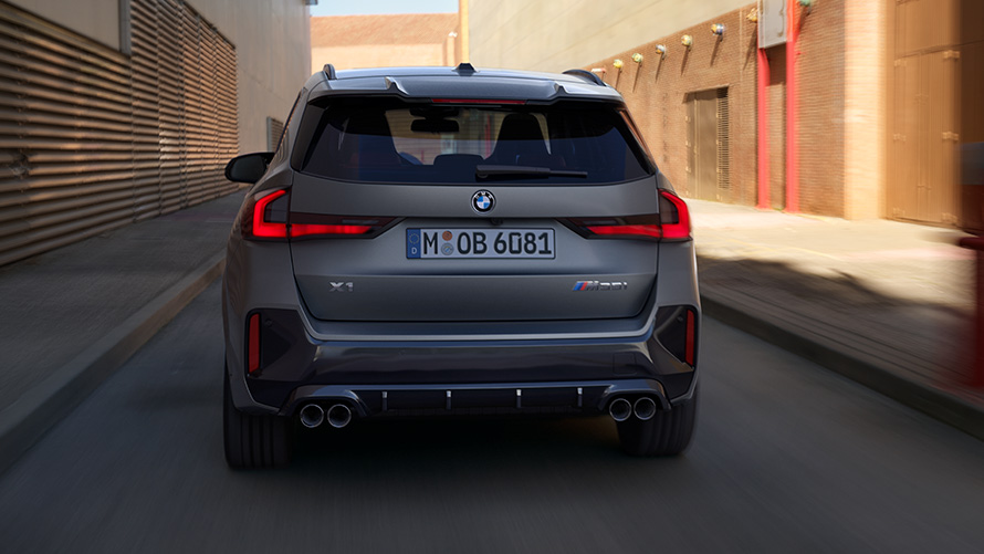 BMW X1 M35i xDrive BMW X1 M35i xDrive rear view driving