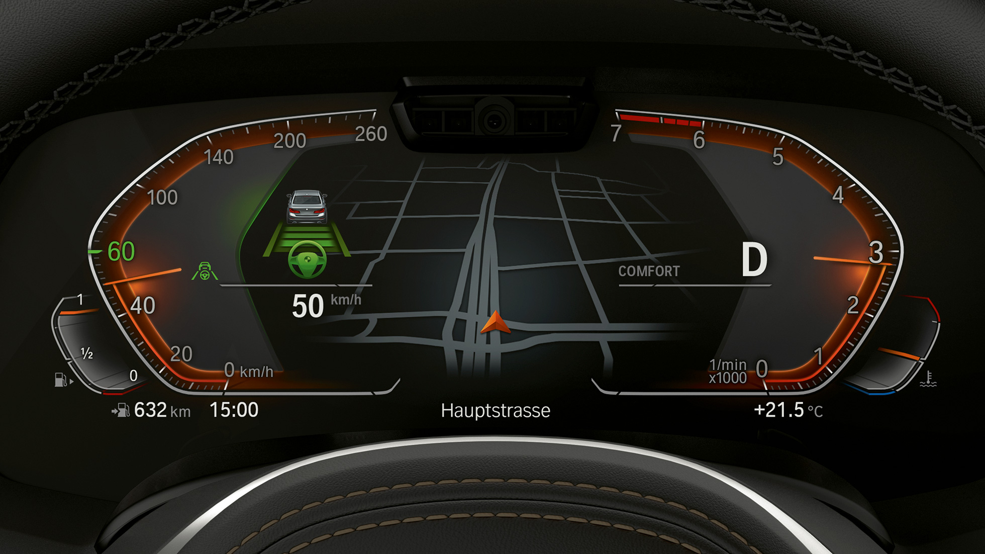 Driving Assistant Professional BMW X5  Display instrument cluster Driving Assistant Professional BMW X5 G05 2018 cockpit