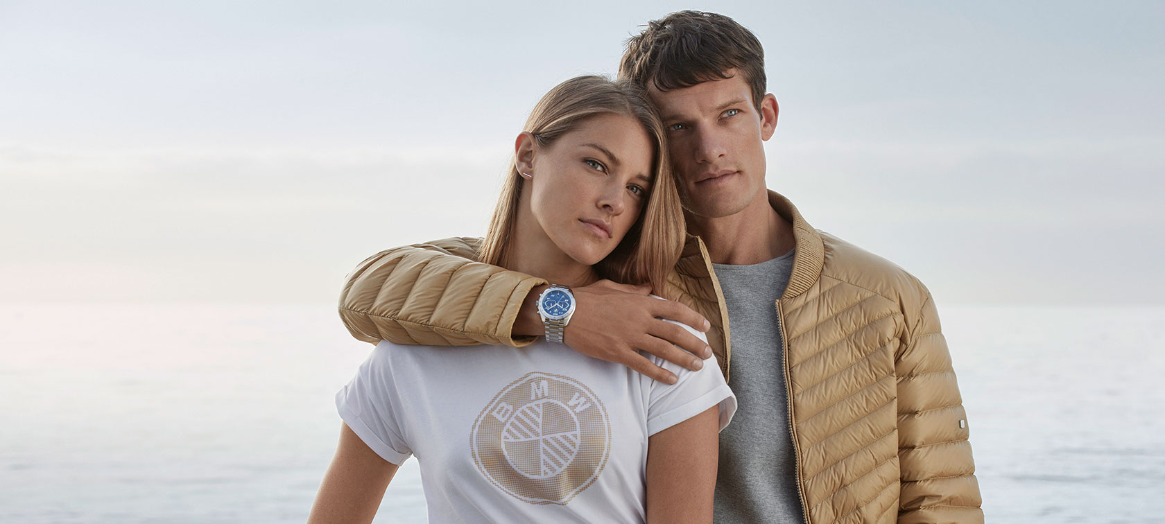 A couple presents pieces of the BMW Collection.