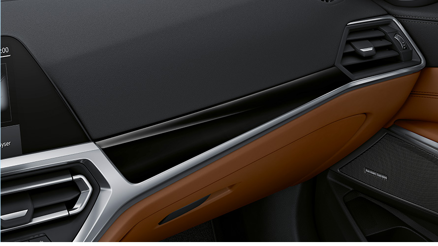 BMW Individual trim finishers piano finish Black close-up