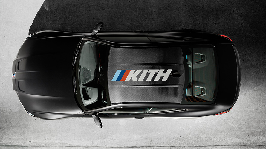 BMW M4 Competition Edition x KITH G82 2020 BMW Individual Frozen Black topshot on grey background